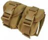 Hand Grenade Coyote Tan MOLLE Pouch For Two by Condor